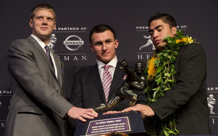 Johnny Manziel wins the Heisman Trophy